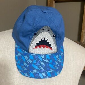 Julie + Joe children’s blue & red shark ball cap